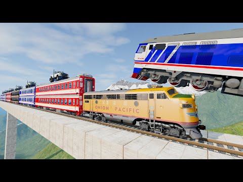 Crazy High Speed Train Crashes #95 - Beamng drive | Dancing Cars
