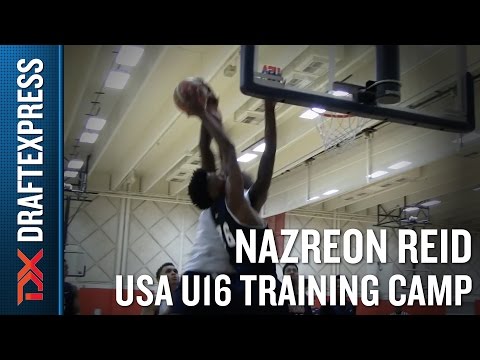Nazreon Reid 2015 USA U16 Training Camp Footage - DraftExpress