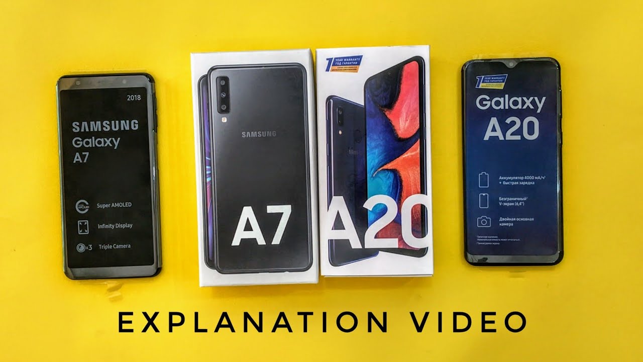 Samsung Galaxy A7 vs Samsung Galaxy A20