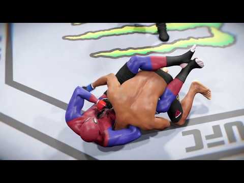 Spider-man vs. Anderson Silva (EA Sports UFC 2) - CPU vs. CPU - Crazy UFC 👊🤪