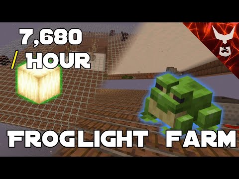 SUPER FAST Minecraft FROGLIGHT FARM! 7,680 Items/Hour!
