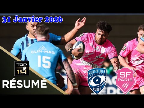 TOP14: Résumé partie complète Montpellier Hérault Rugby vs Stade Français Paris:J16 - Saison 25/26