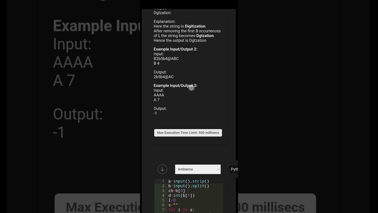 skillrack Daily challenge solution| Python solution| skillrack Today daily challenge