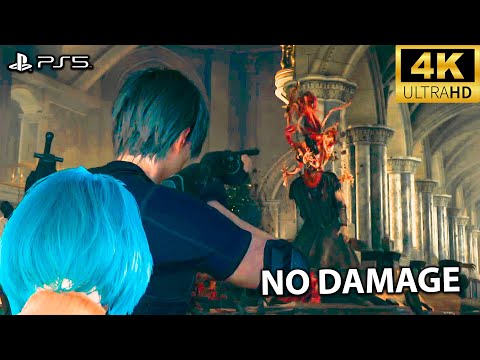 Resident Evil 4 Remake - Leon Aggressive Gameplay | Castle ( Professional ) 4K | 60FPS | PS5