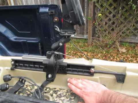 Sea-lect Rudder Foot Control on a Cuda 14