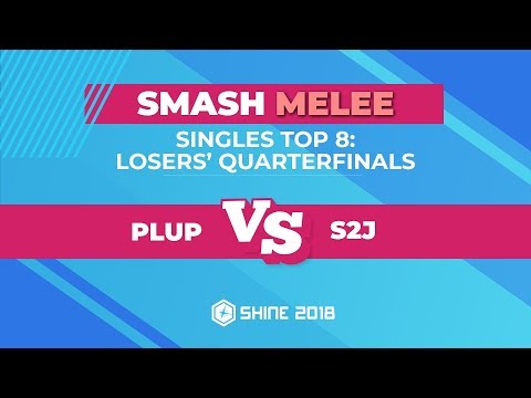 Plup vs S2J - Melee Singles Top 8: Losers' Quarterfinals - Shine 2018