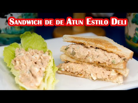 Sandwich de Ensalada de Atun y Huevo Estilo Deli