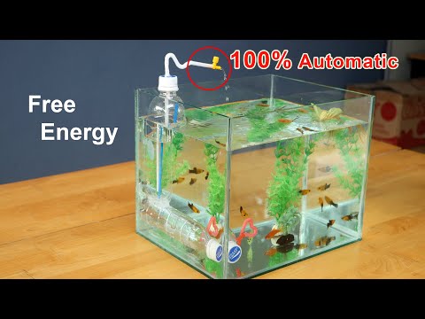 , title : 'Free Energy - Make glass Aquarium with Automatic water pump without  electricity'