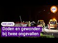 Doden en gewonden bij meerdere ongevallen