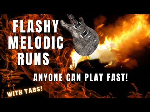 Flashy Melodic Licks Anyone Can Play Fast - with SCALES & TABS
