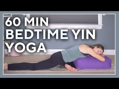 1 hour Evening Yin & Restorative – 60 min Yoga to Unwind & Sleep Deep