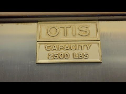Beautiful vintage Otis Lexan 8 Story Traction elevators @ unknown Officer building in Dayton Ohio