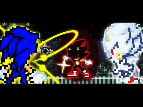 Ultra(and Hyper) Sonic vs Sonic.Exe/Sticknodes pro animation/ inspired by @YourTooSlow665