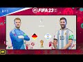 FIFA 23 - Argentina Vs Germany -  FIFA World Cup 2022 Final Qatar | PS5™ [4K ] Next Gen