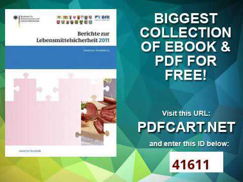 Berichte zur Lebensmittelsicherheit 2011 Zoonosen Monitoring BVL Reporte German Edition