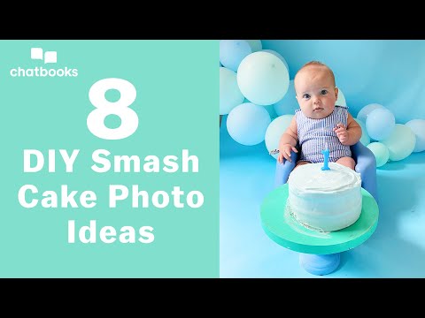 DIY Cake Smash Photo Shoot At Home | Cake Smash Shoot Under $20 | Chatbooks