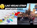 Huge Las Vegas Strip Tour Complete Map With Video And Commentary