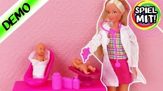 Steffi Love Puppe Kinderärztin mit zwei kleinen Babys | Barbie spielen deutsch | Spritze & Medizin