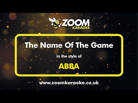 ABBA - The Name Of The Game - Karaoke Version from Zoom Karaoke
