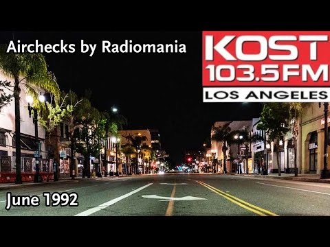 KOST 103.5 with Karen Sharp - Pasadena-Los Angeles, CA - June 17th, 1992 (Part 2)