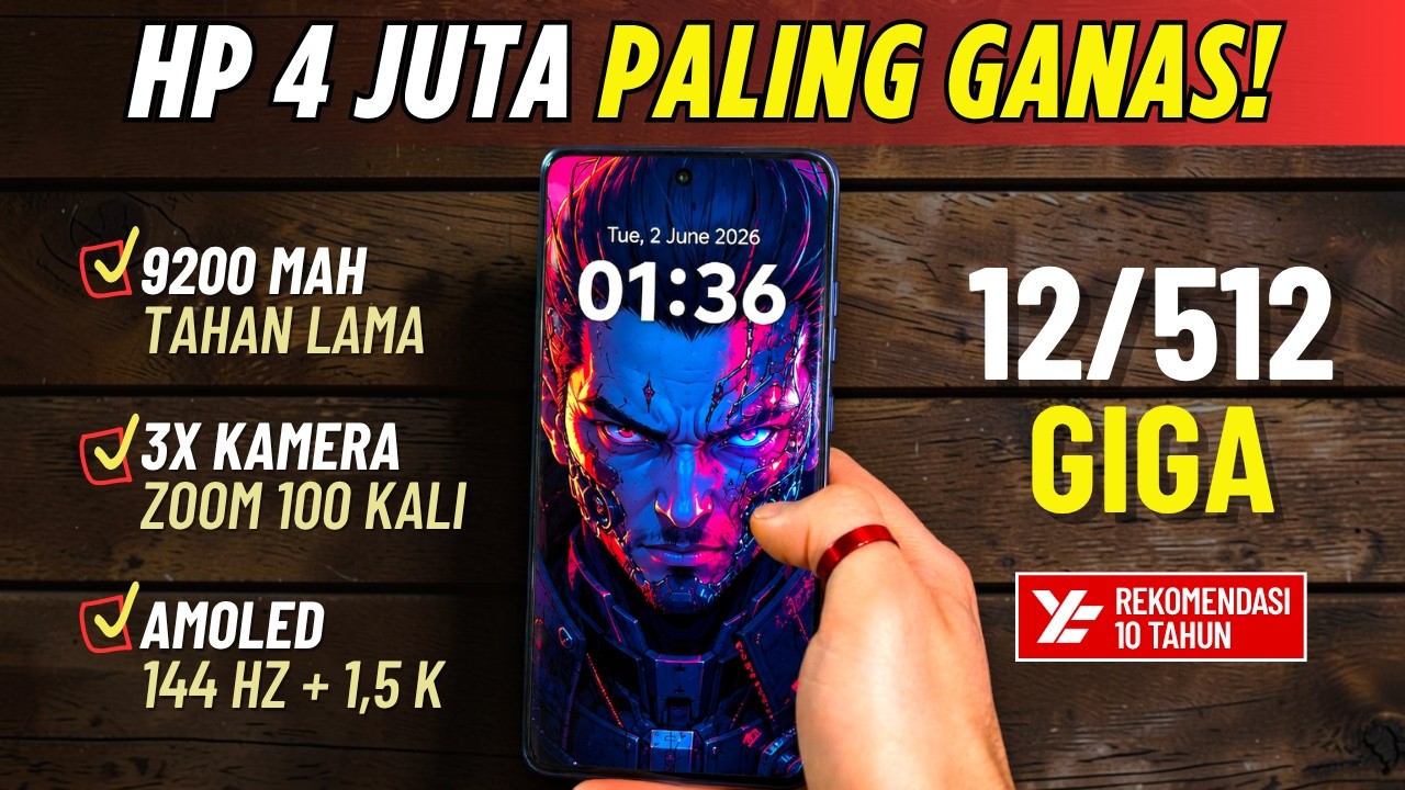 5 REKOMENDASI HP 4 JUTAAN TERBAIK MEI 2026 VERSI YATEKNO