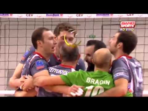 Paris Volley ( FRA ) x Belogorie Belgorod ( RUS ) -  Liga dos Campões de Vôlei Masculino 2014/15