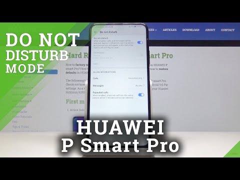 How to Set Up Do Not Disturb in HUAWEI P Smart Pro - Silent Mode