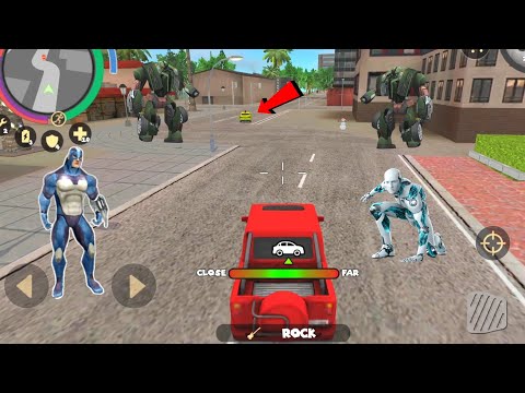 Rope Hero: Vice Town (Rope Hero Chase the Car) Car Chase in hiding - Android Gameplay HD