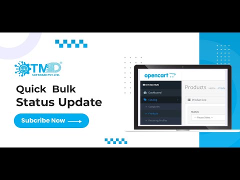 Quick  And Bulk Product Status Update In OpenCart