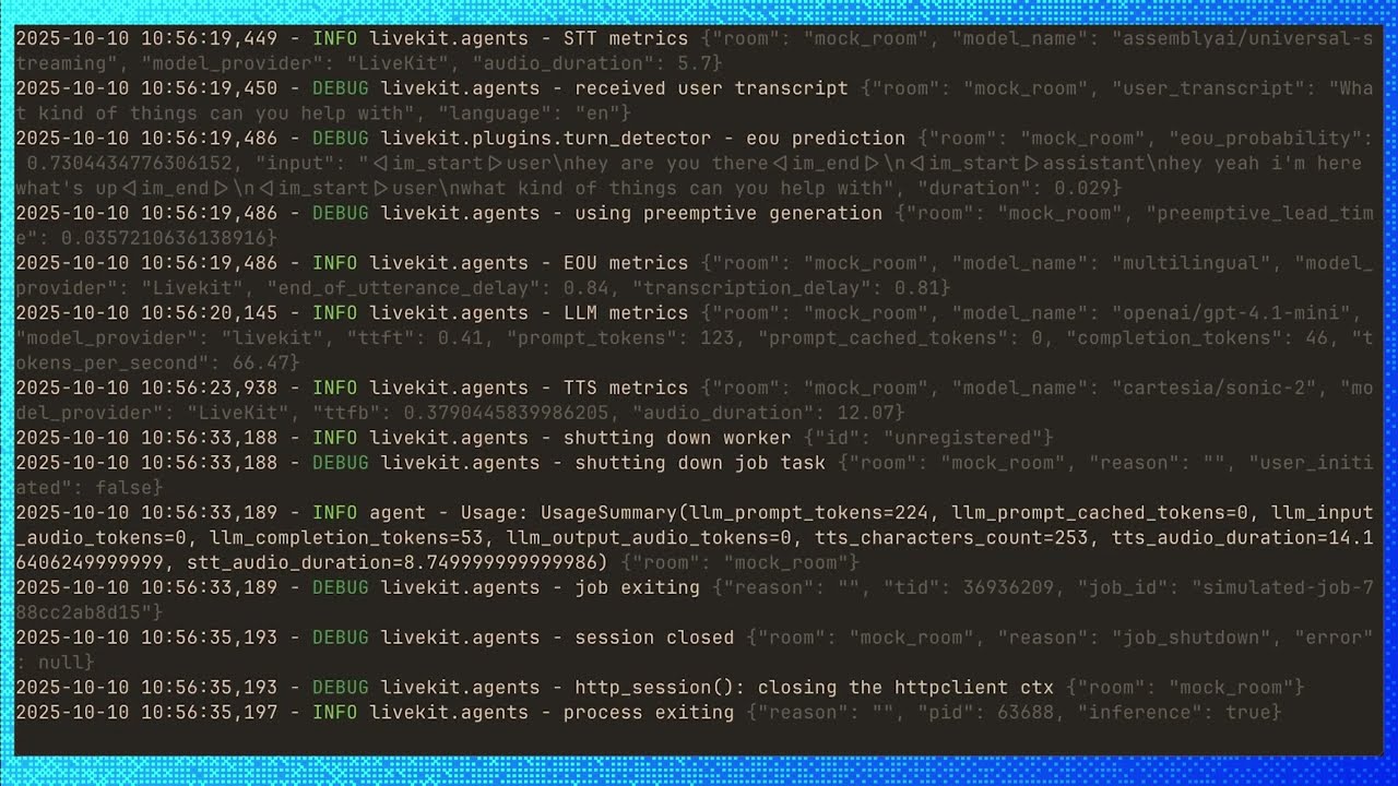 LiveKit Agents Quickstart: Create your first Agent