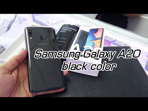 Samsung Galaxy A20 black color