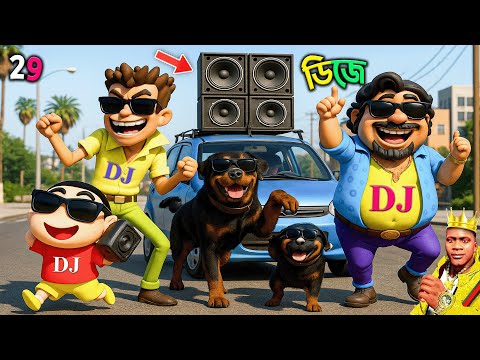 GTA 5 Bangla - ডিজে মেলা Franklin Shinchan is very happy today