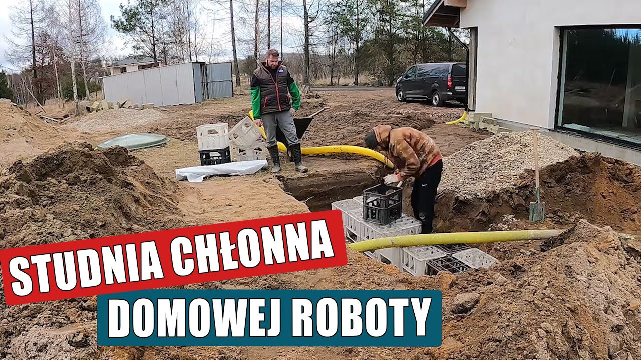 Jak zrobić studnie chłonną domowej roboty Gdzie odprowadzić wodę deszczową Tania studnia chłonna