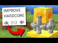 Adding NEW Updates To Minecraft HARDCORE Mode Comments To Crafting
