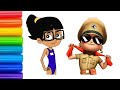 Easy Little Singham Drawing Little Singham Drawing Cartoon Little Singham Drawing Coloring