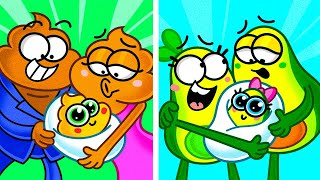 Your FAKE Family vs REAL Family How To Become a REAL FAMILY More Funny Cartoons by Avocado Family Mp4 3GP & Mp3