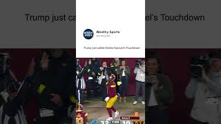 Trump just called Deebo Samuel’s Touchdown #trump #lions #commanders