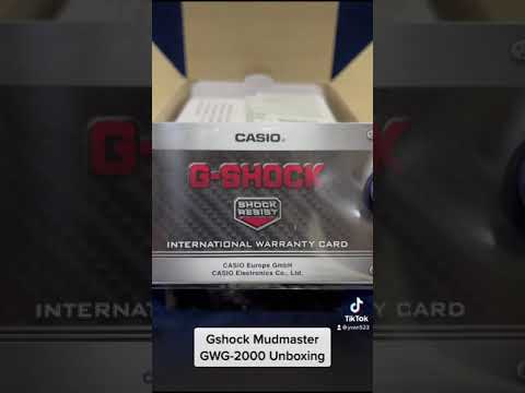 Gshock Mudmaster GWG-2000 Unboxing