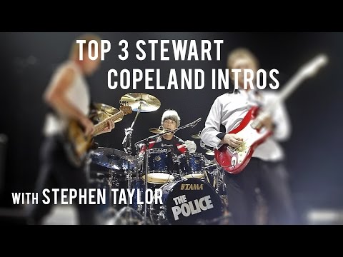 Top 3 Stewart Copeland Drum Intros | Stephen Taylor Drum Lesson
