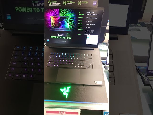 Vídeo relacionado con Razer - Ordenador portátil Blade de 17,3 Pulgadas, Pantalla QHD 240, Intel I7 12800 H, RTX 3060, TDP, 130 W, 16 GB DDR5 4800 MHz, 1 TB NVME PCIE 4.0, Teclado azerty RGB con tecla, Windows 11