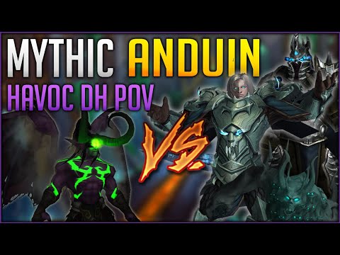 Mythic Anduin Kill Havoc DH POV with Voice Coms Sepulcher of the First Ones Demon Hunter