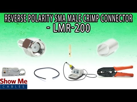 Reverse Polarity SMA Male Crimp Connector For LMR-200 - Perfect For DIY Installs!