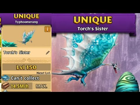 TORCH'S SISTER Titan Mode Max Level 150 - Unique Typhoomerang | Dragons: Rise of Berk
