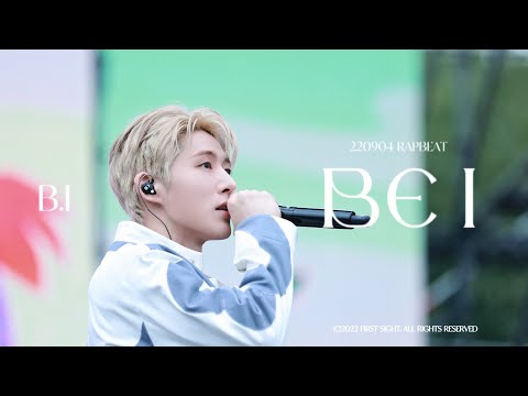 B.I 비아이 4K 직캠 'BE I' (INTRO) 220904 B.I 2022 RAPBEAT FESTIVAL (B.I BE I FANCAM)