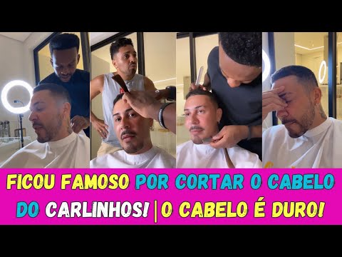 CORTADOR de CABELO FICA FAMOSO POR CORTAR O CABELO DE CARLINHOS MAIA!