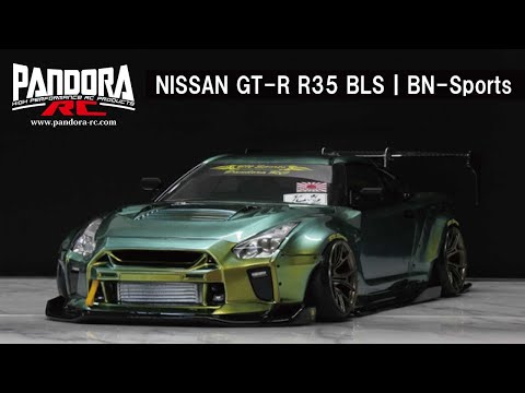 Pandora RC 1/10 Nissan GT-R R35 BLS BN Sports Clear Body Set For 1