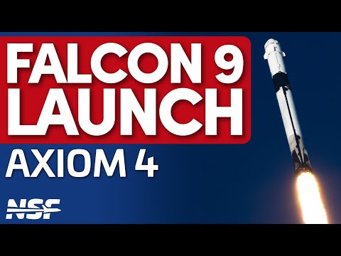 🚀 SpaceX Falcon 9 Launches Crewed Axiom Mission 4 (Ax-4)