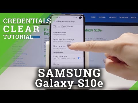 How to Clear Credentials in SAMSUNG Galaxy S10e - Remove All Certificates
