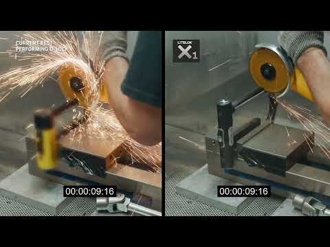 LITELOK X1 Angle Grinder Cut Test