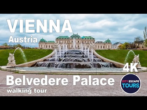 Vienna, Austria 🇦🇹 Walking Tour April 2022 Belvedere Palace (4k UHD 60fps) | Tour 2